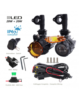 Pilot Προβολάκια Αλουμινίου LED 4000 Lumen Yellow Covers