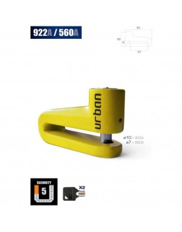 Urban Κλειδαριά Δισκοφρένου 560A 7mm Yellow