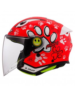 LS2 OF622 Funny II Kid Paws Matt Red