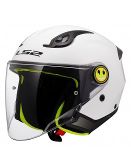 LS2 OF622 Funny II Kid White Gloss