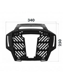 Hepco Becker Σχάρα Alurack Honda ADV 350 22-26 Black 6529538 01 01