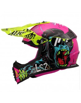 LS2 MX437J Fast Evo II Mini Gorilla Purple