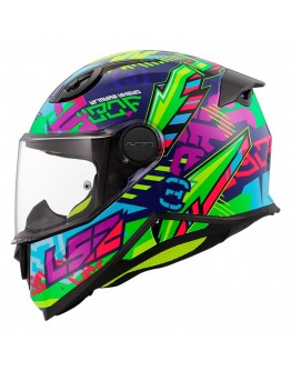 LS2 FF812 Kid Svent Gloss Blue/Green