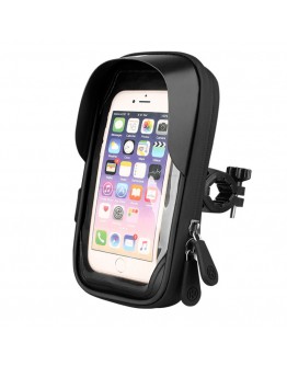Βάση Στήριξης GPS/Smartphone Holder Universal Αδιάβροχη Θήκη με Σκίαστρο 4,5"-6,4"Black