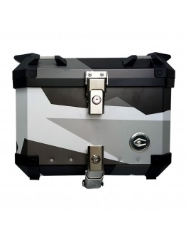Coocase Βαλίτσα Q1 Aluminium 45lt Geometrical Black/White