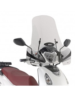 Givi Ζελατίνα Sym HD 300 19-22/Kymco People S 300 19-22 Piaggio Medley 125-150 i-get / Medley S 125-150 i-get 20-22 Clear