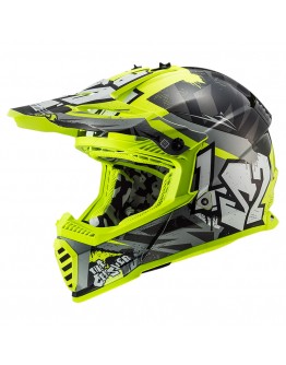 LS2 MX437J Fast Mini Evo Crusher Black HV Yellow