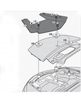 Givi Σχάρα Suzuki AN 650 Burgman Executive 02-20 / 650 Executive 13-17